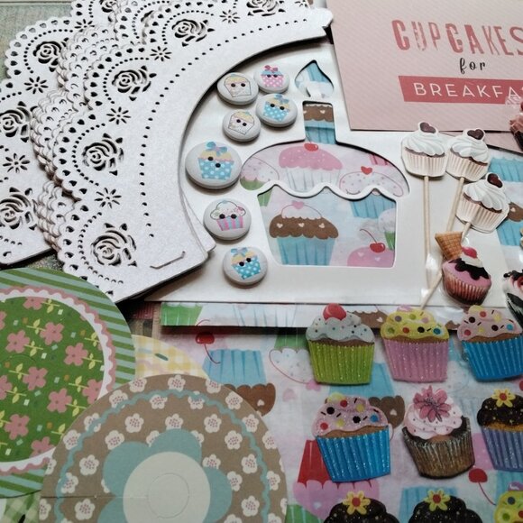 Cupcake Theme Junk Journal & Decorating Scrap Pack - Picture 4 of 9